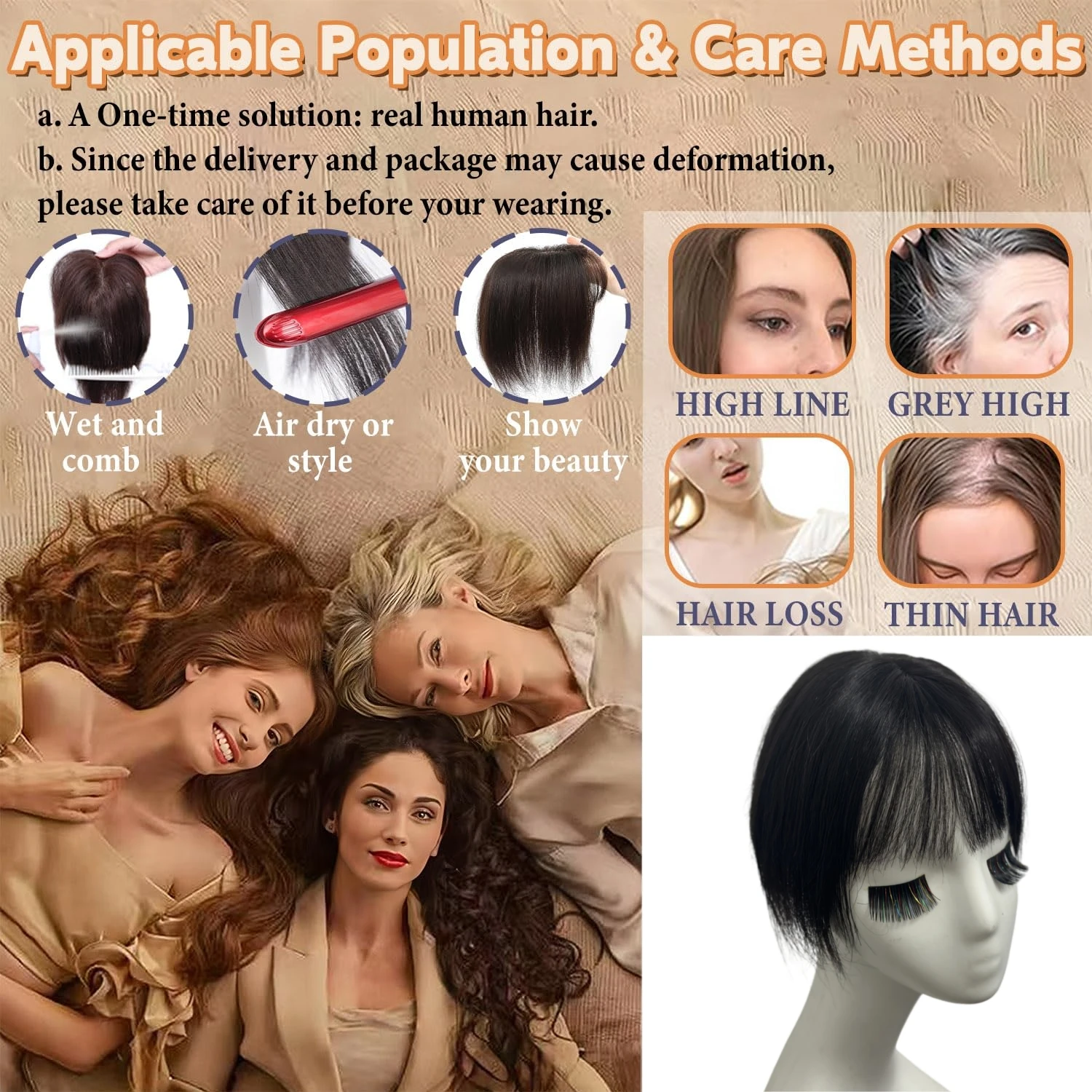 T-parte base de renda toppers de cabelo humano para mulheres com franja 3d brasileiro natural grampo na extensão do cabelo capa perda de cabelo