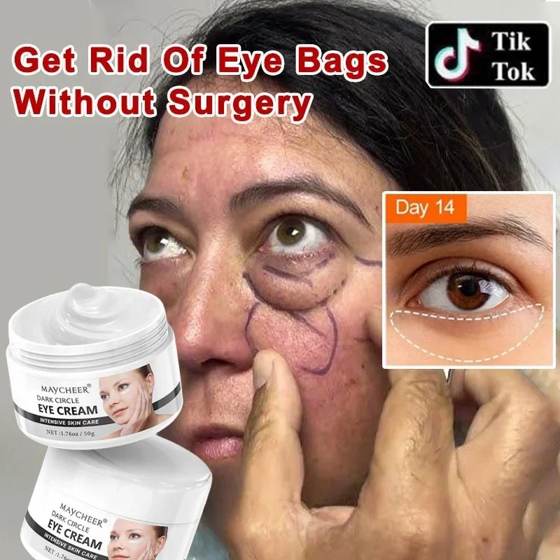 50g Eye Bag Removal Eye Cream Anti Puffiness Reduces Dark Circles Anti-Wrinkle Firming Fade Fine Lines Eye Care Tightens Skin