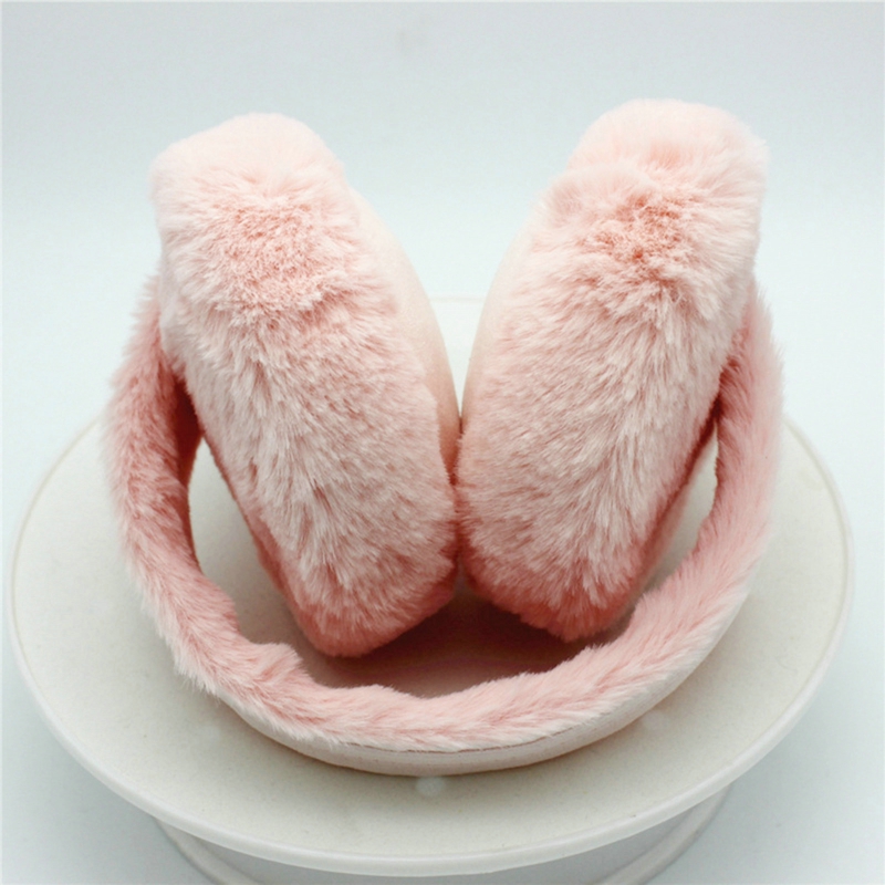Cache-oreilles en peluche douce pour femmes et hommes, cache-oreilles chauds d'hiver, mode couleur unie, Protection contre le froid en plein air