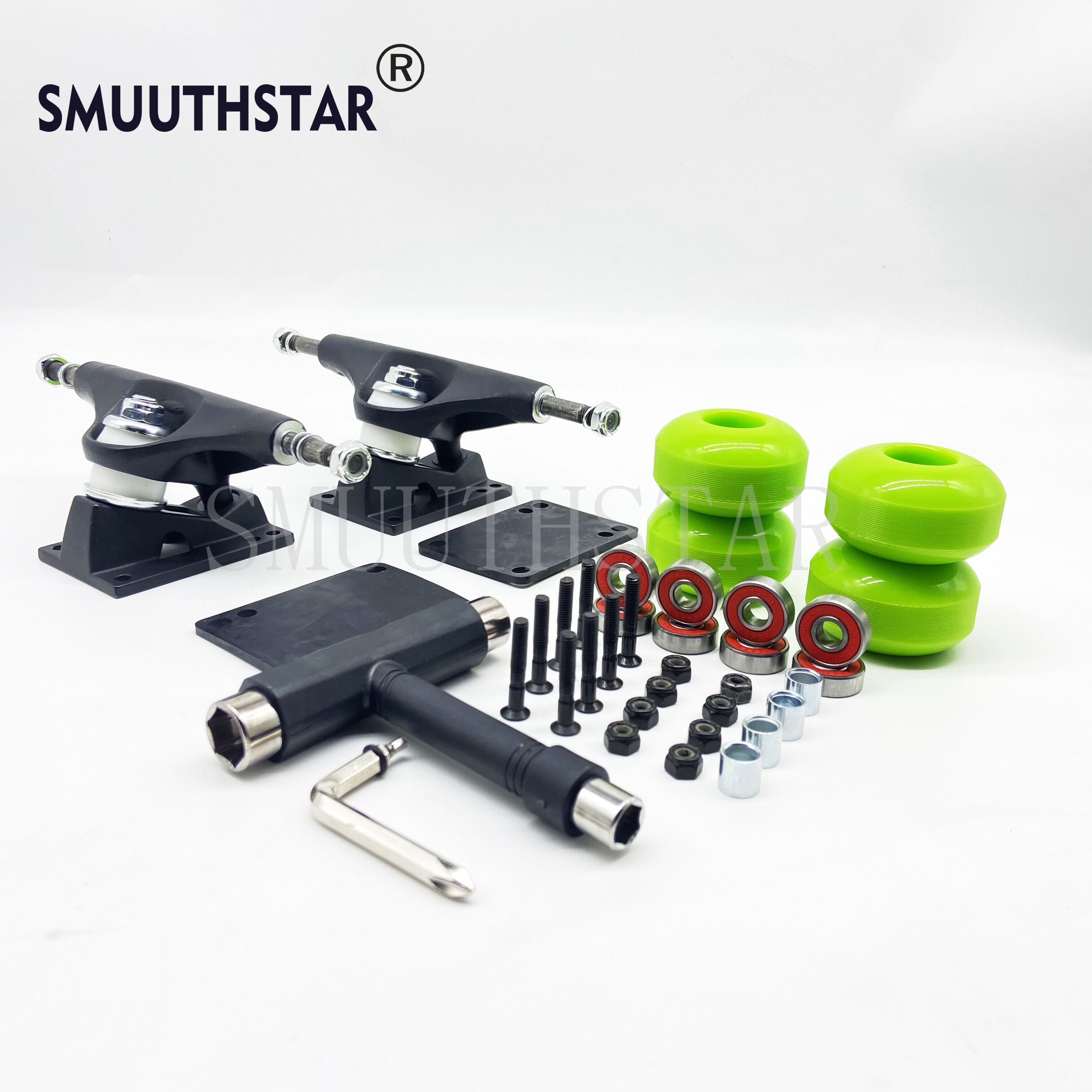 Skateboard Trucks (Paar) 5 Zoll generische 52x32mm Skateboard Räder Pu Räder 98a passt 4, 5-1, 5 "Skate Decks