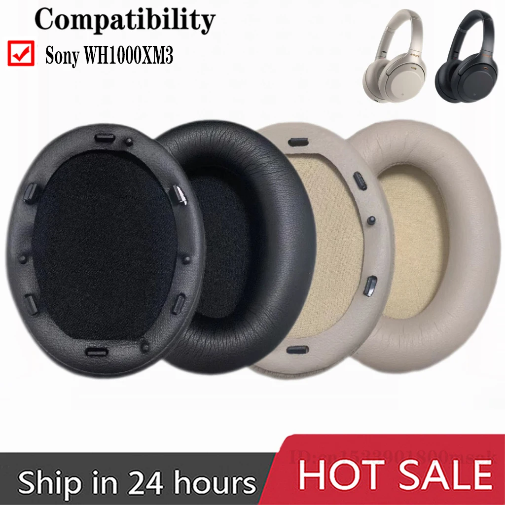 1 paar Ersatz Ohrpolster Schaum Ohr Pads für Sony WH-1000XM3 Kopfhörer Ohrenschützer WH1000XM3 WH 1000 XM3 Kopfhörer Hülse Headset