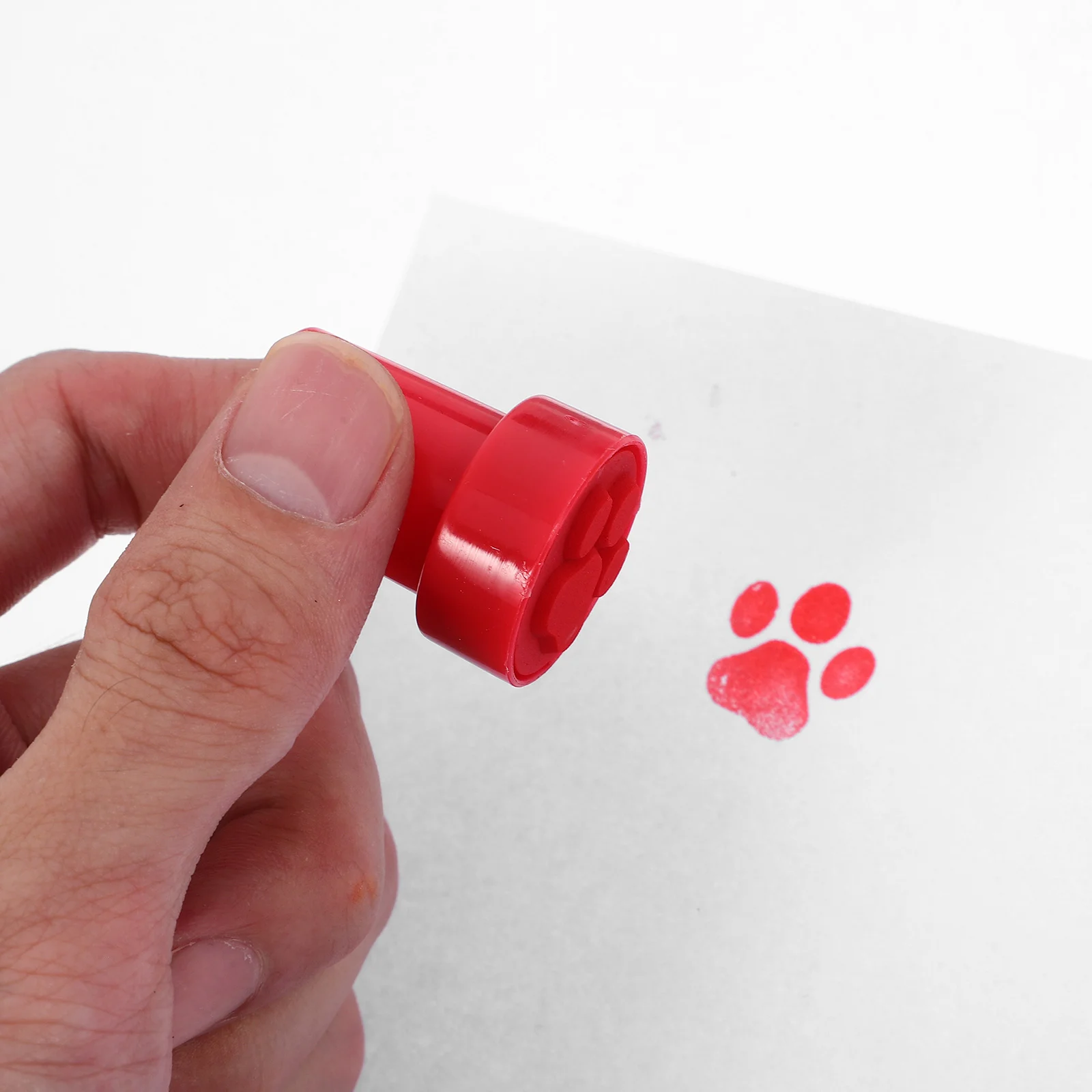 12 ชิ้นสุนัข Paw ขนาดเล็กแสตมป์ตรายางสําหรับเด็กจํานวนมากน่ารักแสตมป์พลาสติกเด็ก