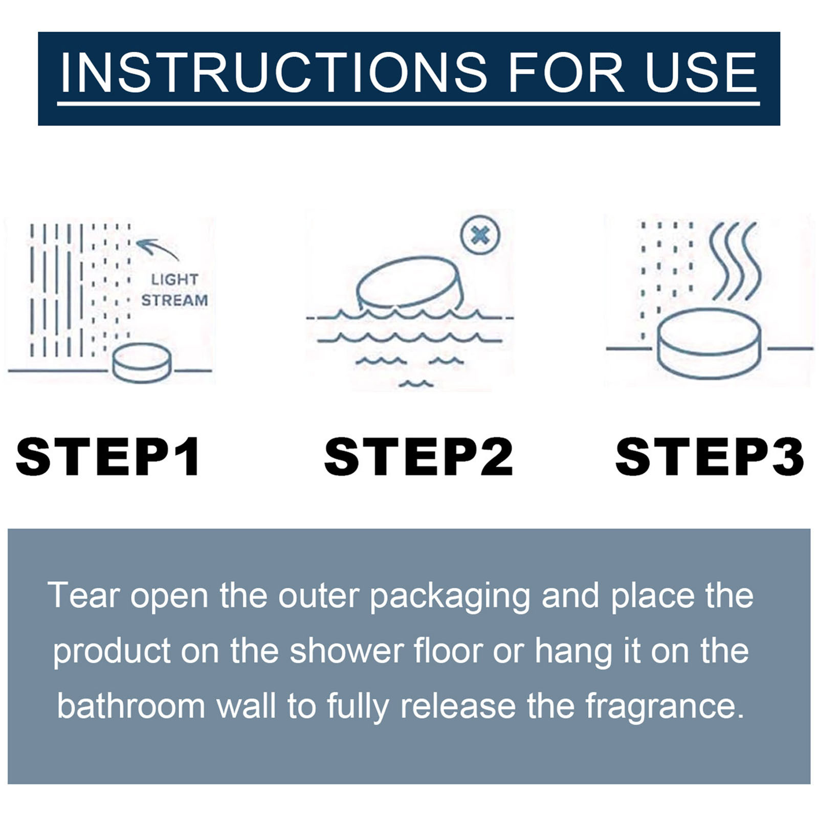 Duschdampfer, Aromatherapie-Tabletten, langanhaltender Duft, Nacht-Duschtabletten, Badebomben für Damen und Herren, Badezubehör