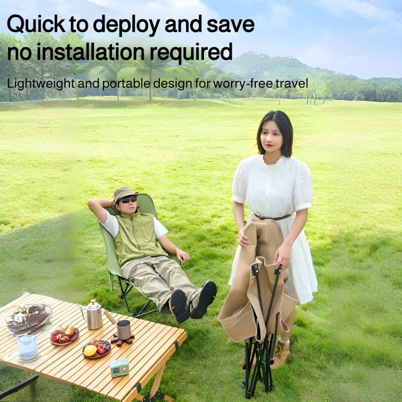 Verstellbarer Klappstuhl für den Außenbereich, tragbarer Campingstuhl, liegender oder sitzender Balkonstuhl mit Fußstütze