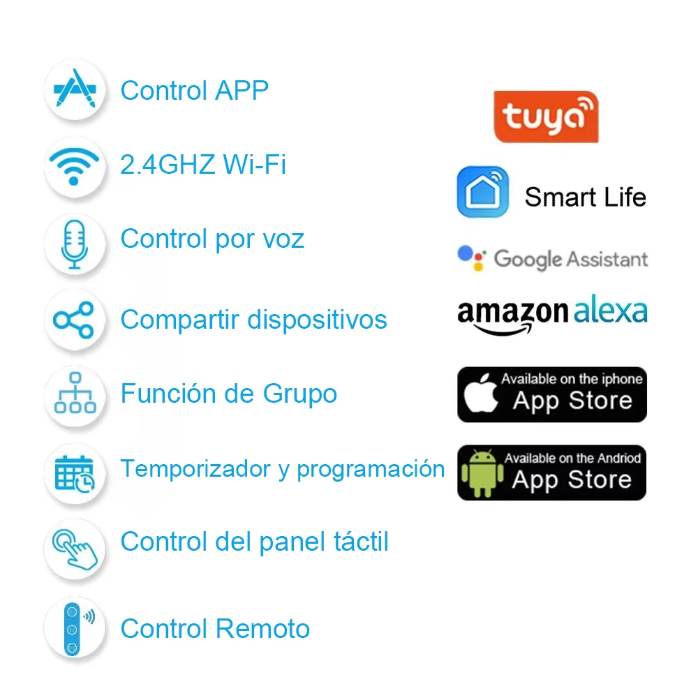 Tuya Smart Life EU WiFi rodillo obturador cortina interruptor para persianas motorizadas eléctricas con Control remoto interruptor inalámbrico Google Home interruptor táctil de pared de Control de voz Alexa Echo hogar