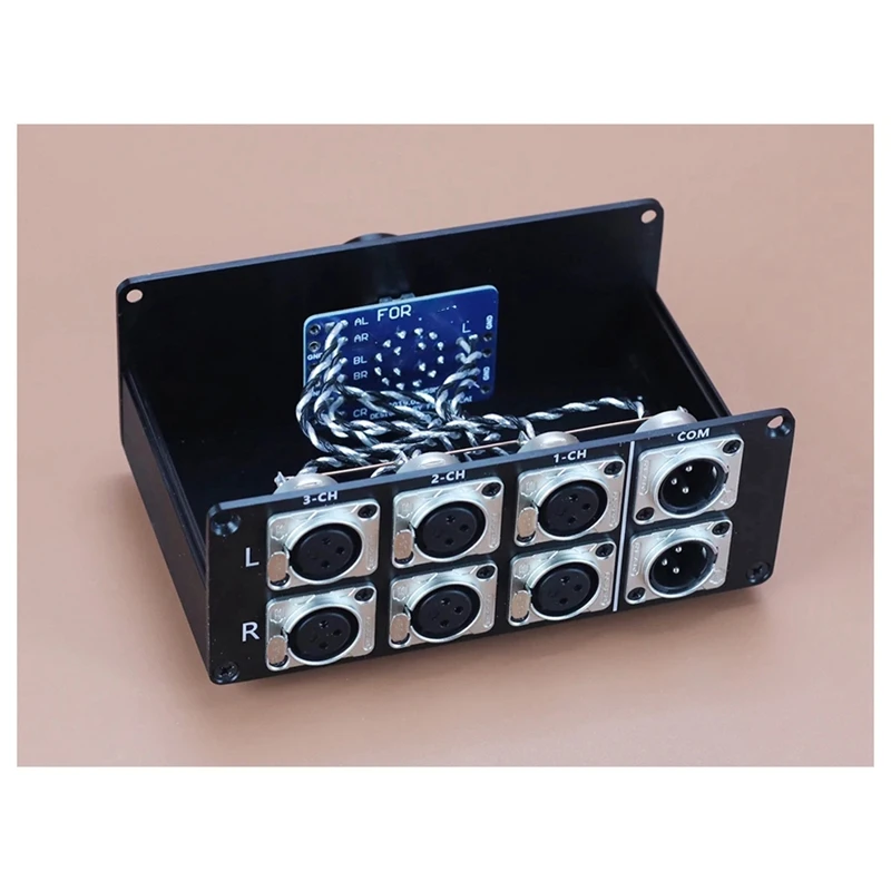 Pemilih pengalih sinyal Audio HIFI, kotak distribusi Lossless XLR, untuk speaker Amp dekoder CD