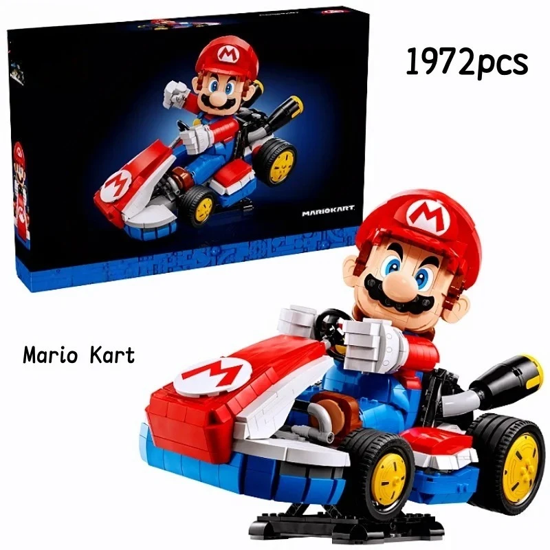 2025 MINISO Disney 1972 Uds. Kart estándar juego clásico de carreras 72037 modelo bloques de construcción ensamblar juguetes de ladrillos para niños regalos