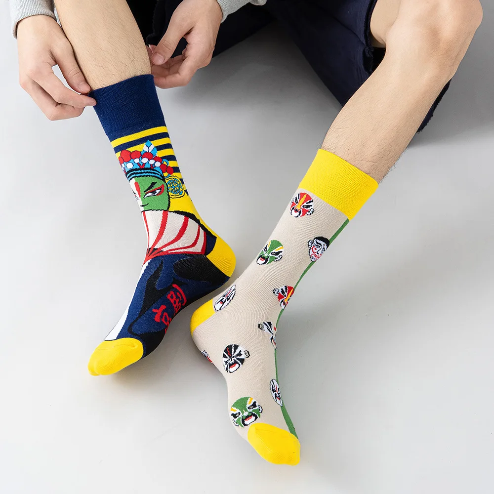 Mùa Xuân Và Mùa Hè Mới Tất Trái Cây Series Vớ Ống Cá Tính Đôi Công Hạnh Phúc Đôi Tất Cotton Tất Nam Tất Tim