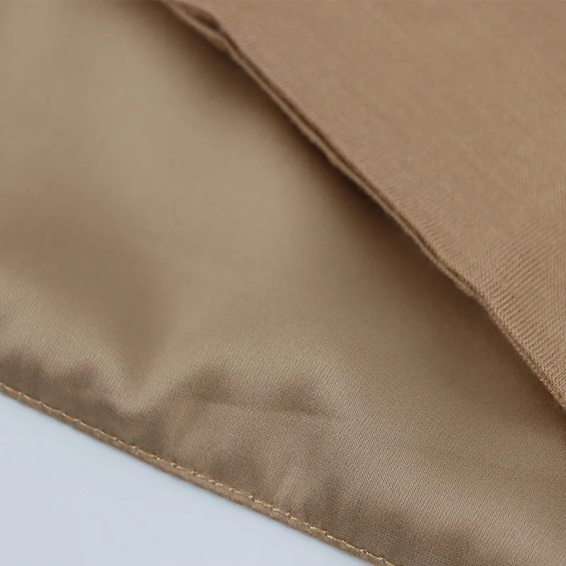 Dupla camada de cetim macio camisa hijab boné islâmico cabeça usar chapéu underscarf gravata gorro lenços turcos muçulmano headcover 20 cores