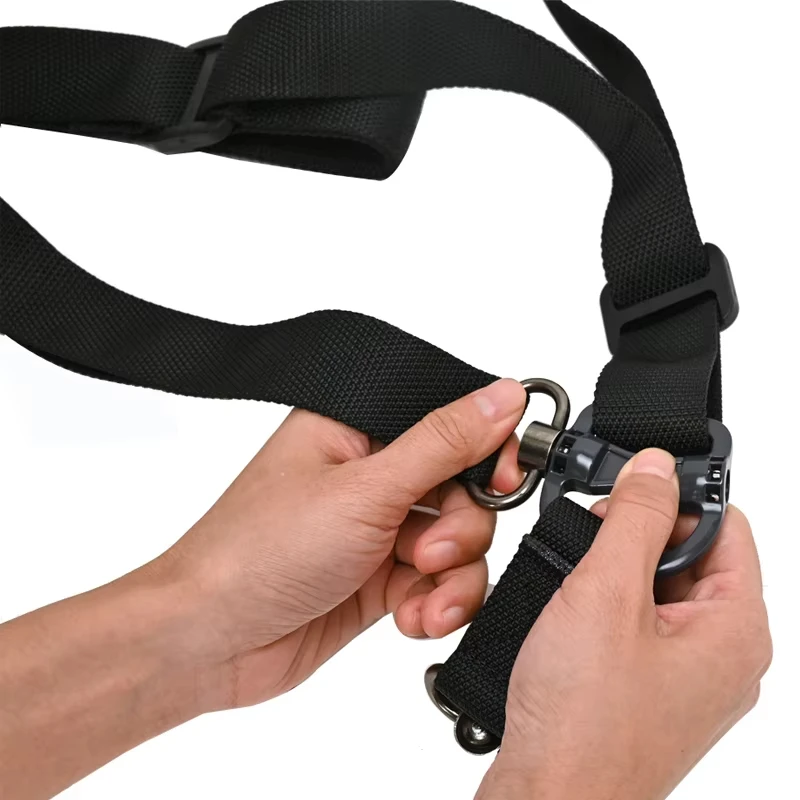 Eslinga ajustable para Rifle MS4, correa de Metal QD, nailon táctico giratorio, arma de 2 puntos, liberación multimisión, acceso de caza Airsoft