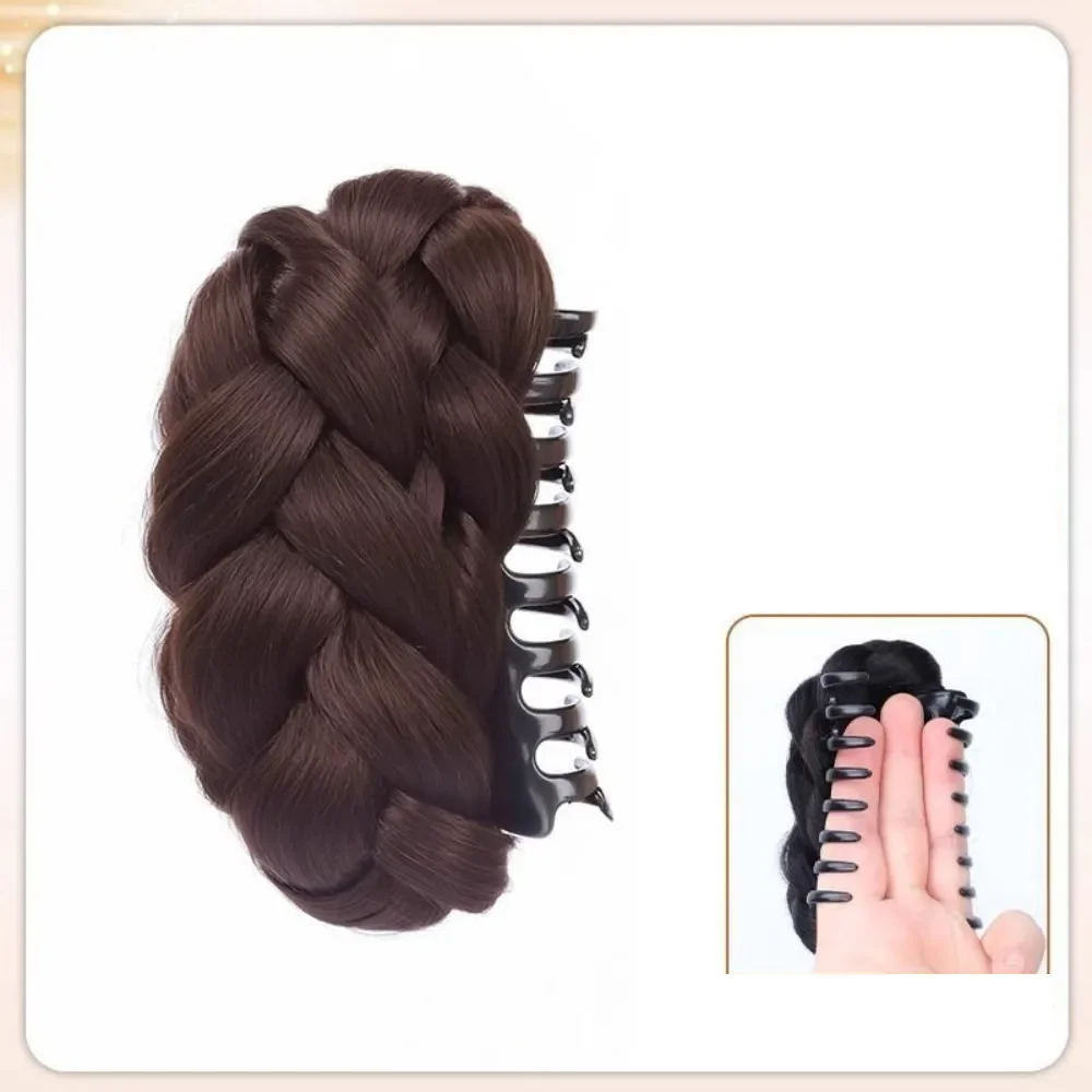 Twist Ball Kopf Synthetische Perücke Weibliche Greif Clip Hohe Schädel Top Haar Chinesischen Stil Kleid Natürliche Flauschige Vertrag
