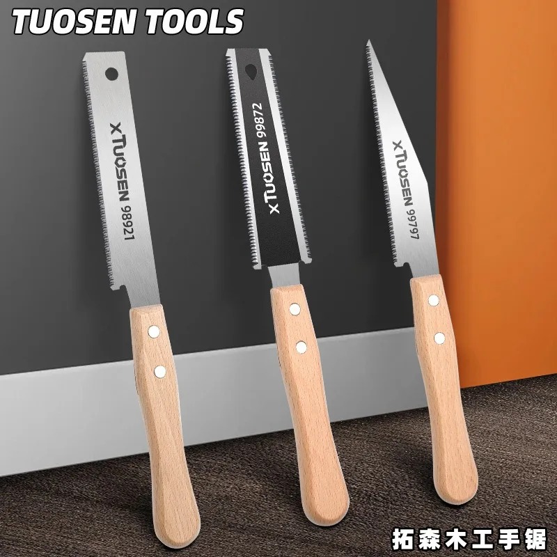 Ручная пила 6-дюймовая двусторонняя пила с гибким лезвием для заподлицо, бытовые деревообрабатывающие инструменты, прецизионные плоские пилы с мелкими зубьями