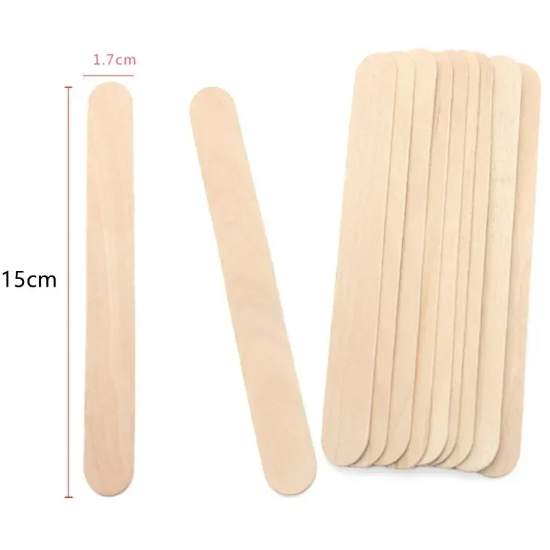 10 ピース/セット女性木製ボディ脱毛スティックワックスワックスがけ使い捨てスティック美容トイレタリーキット木製舌圧子へら