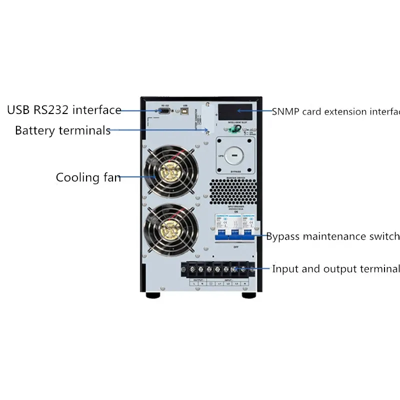 Baoli Energy Saving 3 Phase 220V 380V 480V Isolation Transformer Modular UPS 50KVA 100KVA With Battery