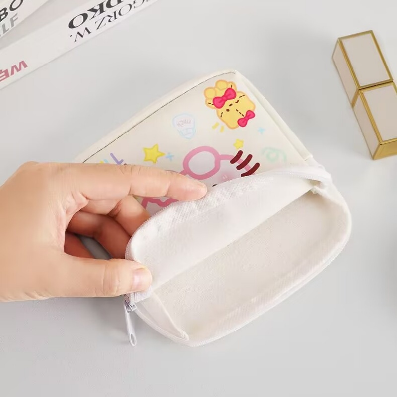 Kawaii การ์ตูน Hello Kitty สาว Tampon ผ้าอนามัยกระเป๋าขนาดกะทัดรัดน่ารัก Mini เครื่องสําอางเหรียญกระเป๋าผู้หญิงของขวัญ