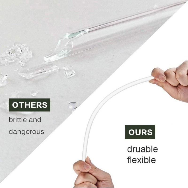 Paquete de 6 pajitas de repuesto para vaso de viaje Stanley Adventure Quencher de 40oz, pajitas de plástico reutilizables con cepillo de limpieza