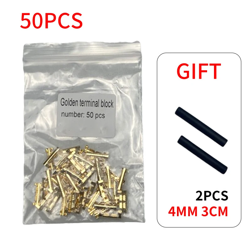 50 pz 100 pz 200 pz terminale di aggancio tipo U terminale Tab da 0.3 a 1.5 mm2 morsettiera connettore doppio connettore terminale