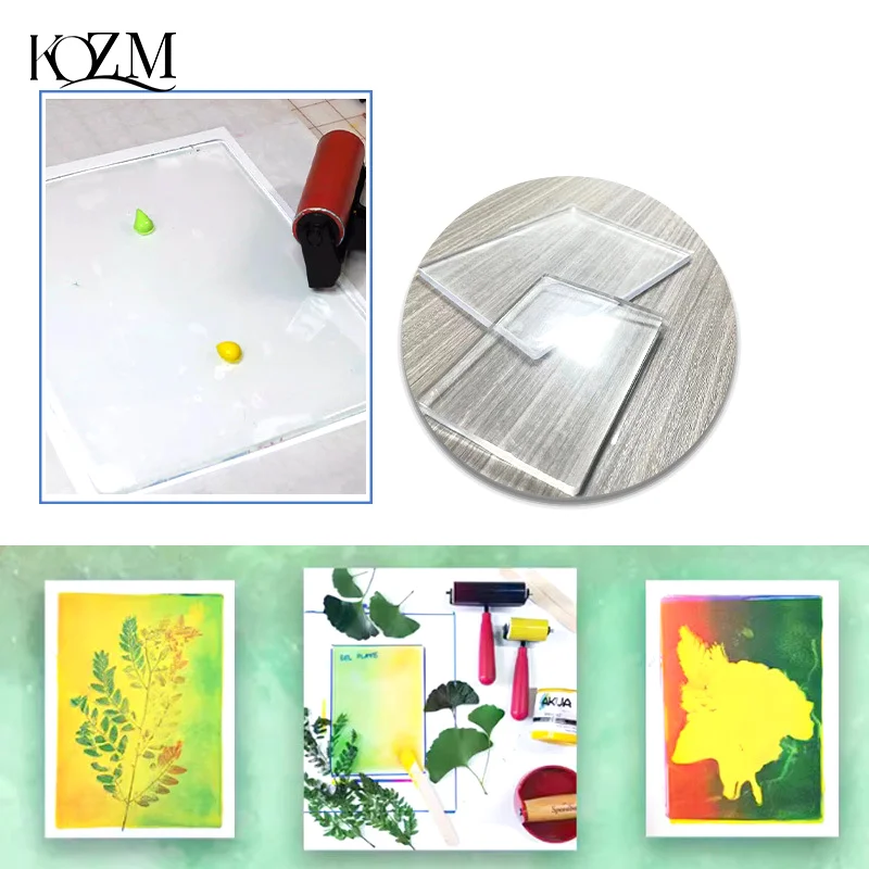 1 PCS เจลกด Monoprinting พิมพ์แผ่นเจลสําหรับกด Art สําหรับทําบัตร,Scrapbooking,ศิลปะ