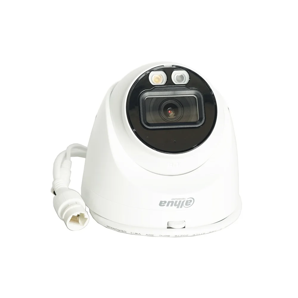 4 Stück 3,6 mm HDW2849T-S-IL Dahua 8 MP Smart Dual Light Augapfel-WizSense-IP-Kamera mit fester Brennweite, integriertes warmes IR-LED-Mikrofon