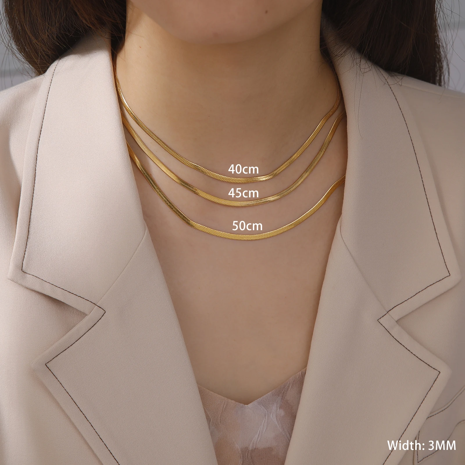 Skyrim Thép Không Gỉ Dây Chuyền Chuỗi Dành Cho Nữ Tối Giản Màu Vàng Vòng Cổ Choker Dây Xích 2023 Xu Hướng Món Quà Trang Sức Nóng