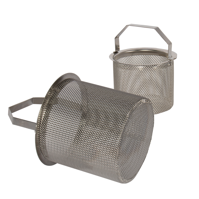 ステンレス鋼316海水カークーラーフランジハンドルフィルター要素パンチメッシュバスケットフィルターメッシュ丸い口