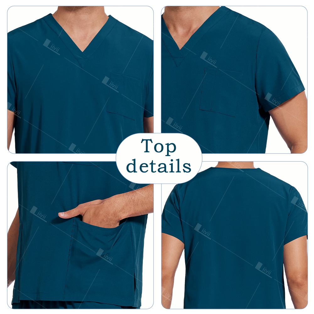 Nuevo uniforme quirúrgico ligero antiarrugas para mujer y hombre, conjunto médico de enfermera, ropa de trabajo clínica de enfermería para correr suave y transpirable