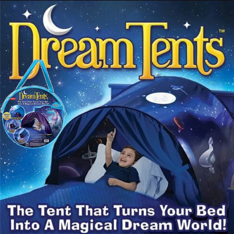 Tiendas de campaña divertidas para niños, tienda de campaña emergente para bebés, casa de juegos plegable y nevada de dibujos animados, reconfortante por la noche, para dormir, campamento al aire libre