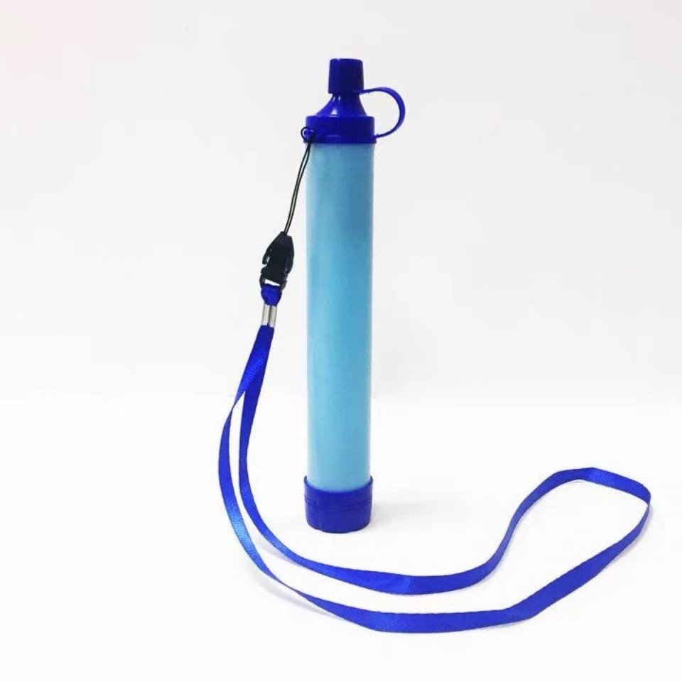 Notfall-Wasserfilter für Outdoor-Camping, Notfallfiltration im Freien, direktes Trinken, individueller Wasserreiniger, Steriliza