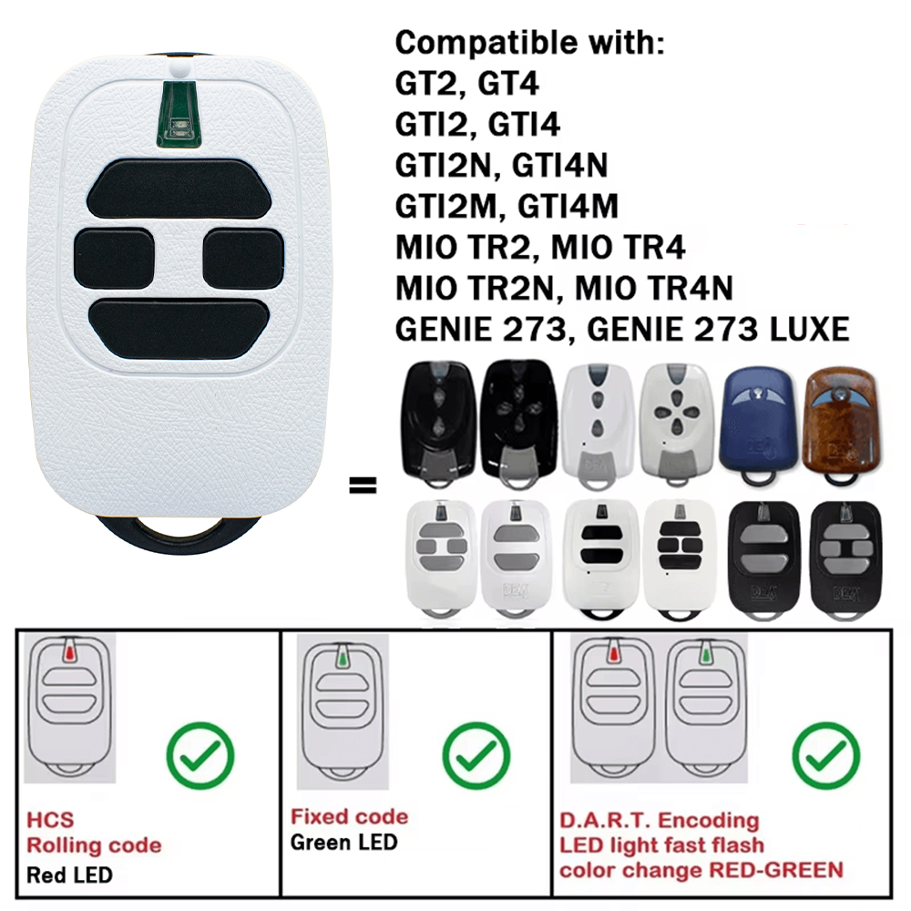 1/2/3/5/10pcs DEA GTI2 GTI4 Remote Control 433MHz DEA Command Garage Fixed Rolling Code 433.92MHz Gate Door Opener Transmitter
