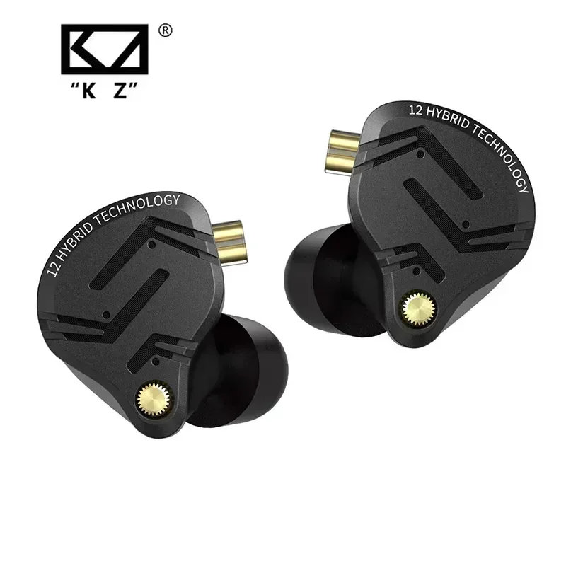 KZ ZS12 PRO X Металлические наушники 1DD + 5BA Гибридные HIFI Басовые наушники-вкладыши Монитор Музыкальная спортивная гарнитура с шумоподавлением Новое поступление