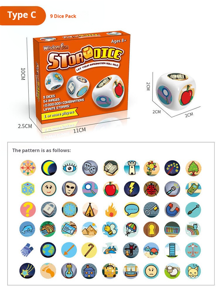 Acryl-Puzzle, Bild, Lesespiel, Geschichte, Würfel, Partyspiel, um das Bild der Logiksprache zu verbessern