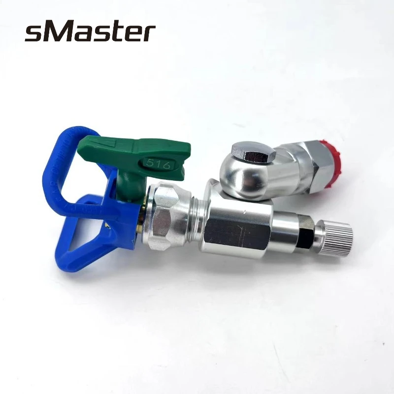 Smaster 287030   Juego de válvulas CleanShot con junta adaptadora de pulverización sin aire con valor de apagado de punta para pistola pulverizadora Wagner Titan