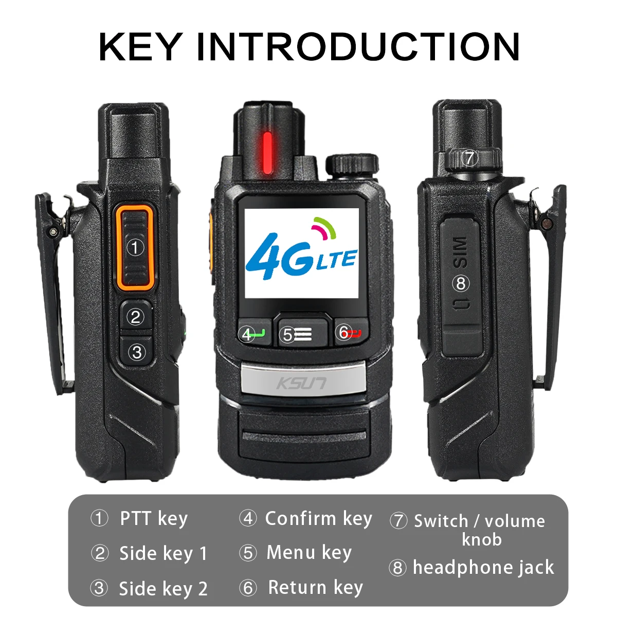 Zello Walkie Talkie 4G SIM Network Radio Station Long Range WIFI KSUT ZL60