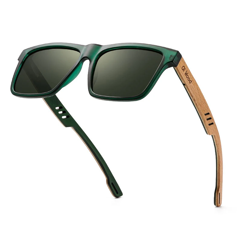 Oi Wood nuevas gafas de sol cuadradas de alta calidad para hombres polarizadas UV400 gafas de sol de moda espejo gafas de sol deportivas gafas de conducción