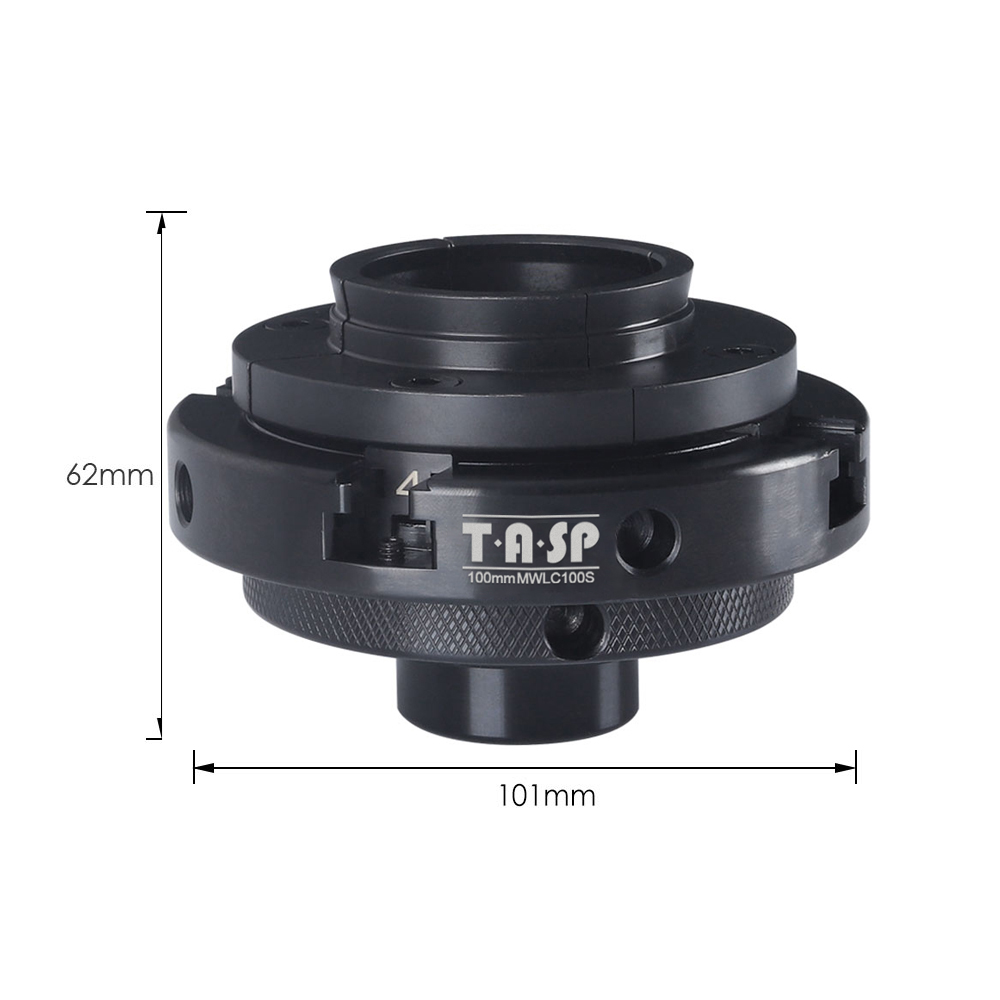 Filettatura per mandrino per tornio per legno da 4 pollici 100mm M33x3.5 1"x8TPI M18x2.5, accessori per tornio per mandrino per tornitura in metallo autocentrante a 4 griffe