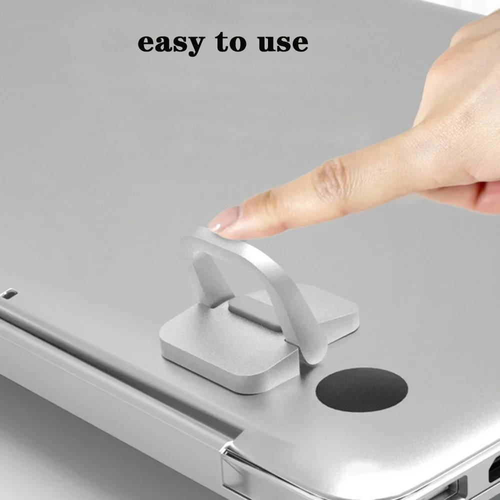 Self-Adhesive Mini Laptop Stand Invisible Computer Keyboard Stand for Desk Ergonomic Lightweight Zinc Alloy Mount Kickstand