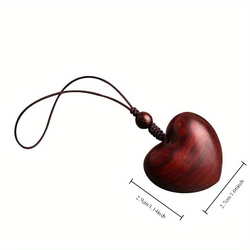 Criativo simples jacarandá vermelho amor mulher corrente do telefone móvel mão-tecido madeira maciça carro chaveiro presentes de casal