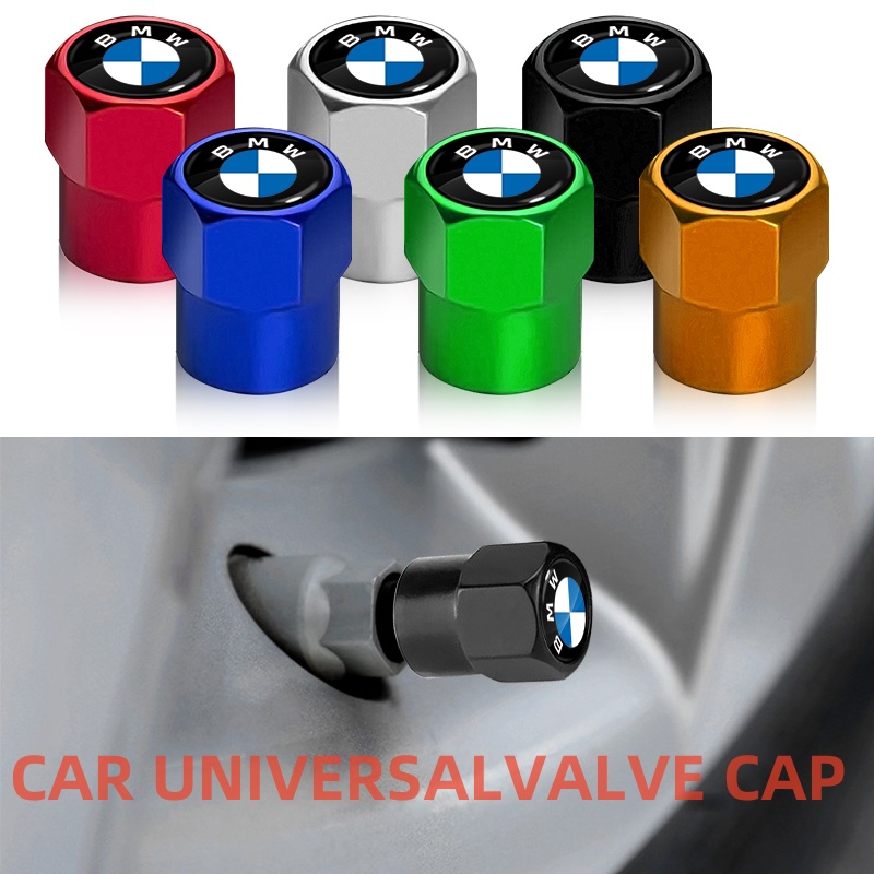 4 piezas de cubierta de válvula de metal para neumático de rueda de coche Defender decorativo para BMW E36 E46 E90 E60 E39 F30 F10 F20 E70 E53 G30 E91 E92 E93 E87 E83