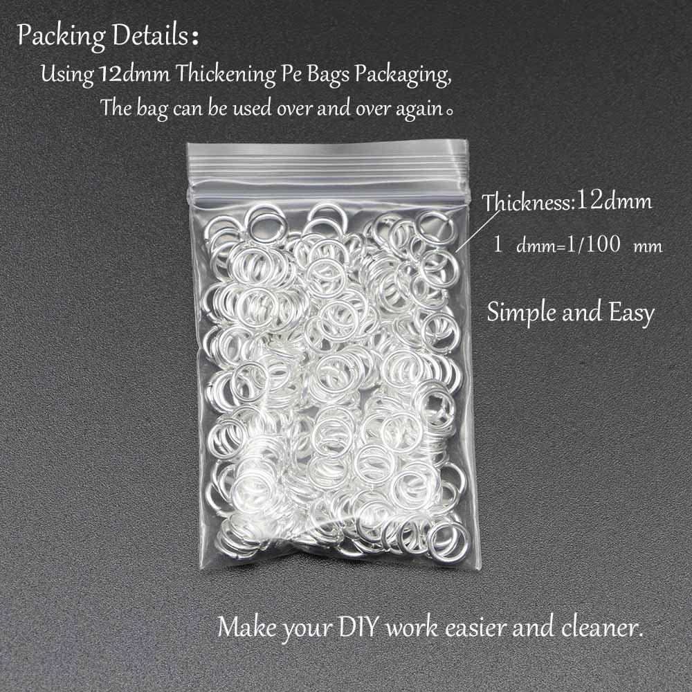50-200 pçs/lote 3-20mm anéis de salto abertos rosa ouro loops anéis divididos conectores para diy jóias fazendo descobertas acessórios diy