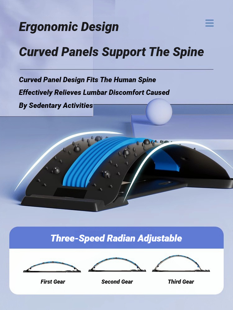 Rugmassageapparaat Stretch Lendensteun Ontspanning Wervelkolom Pijnbestrijding Wervelontspanner Rekt de onderste tractie corrigt de taille