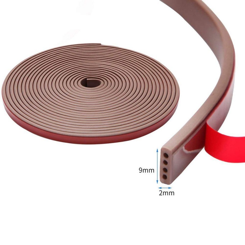 Nova tira de borracha de silicone de 6m, tira de vedação tipo i/e/d para portas, janelas, autoadesiva, anticolisão, à prova d'água
