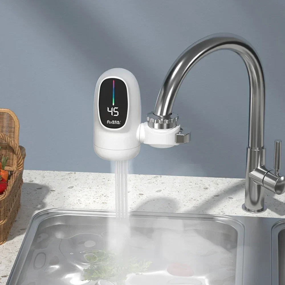 High Power Kitchen Household Connection Fast Heating Faucet Mini Water Heater Easy To Install And Remove Washbasin Water Heater