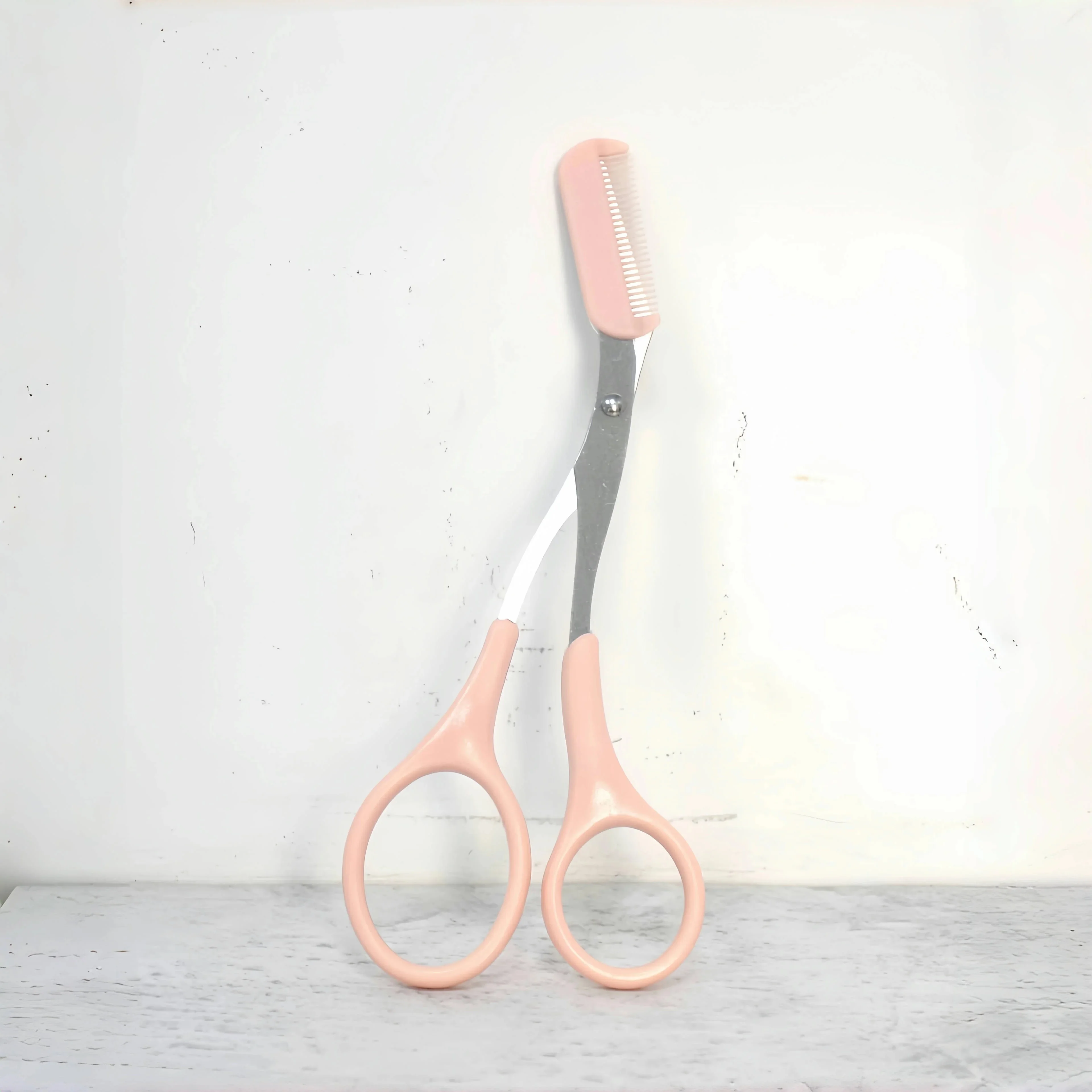 1 Pcs Eyebrow Trimming Scissors with Built-in Comb - Stainless Steel, Precise Grooming Tool, Creating Perfect Eyebrows