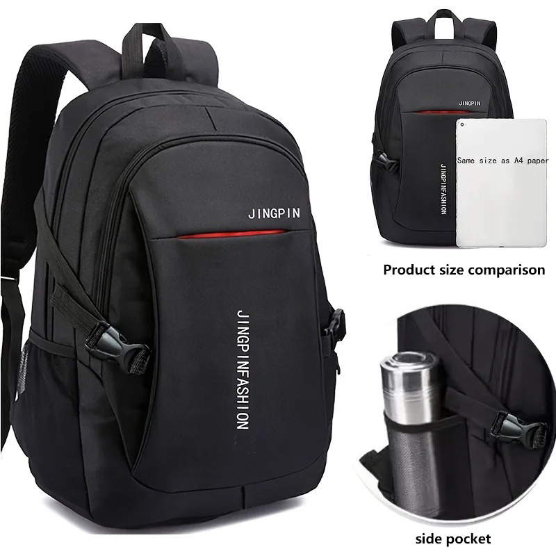 Zaini da uomo Zaino impermeabile Oxford Borsa per computer da lavoro Zaino da viaggio casual Zaino per studenti delle scuole superiori senior