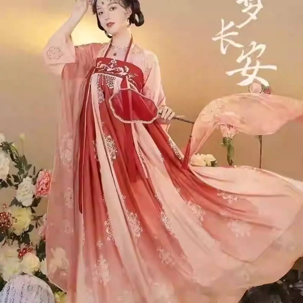 Hanfu chińska tradycyjna sukienka kostiumy Cosplay w stylu etnicznym pokaz sceniczny modne ubrania odzież damska impreza wróżka sukienka