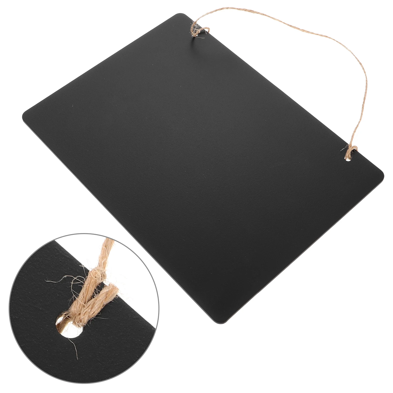 Double Sided Blackboard Chalkboard Sign Message Board Wall Decor Hanging Display Reusable Erasable Writing Tags Presentation