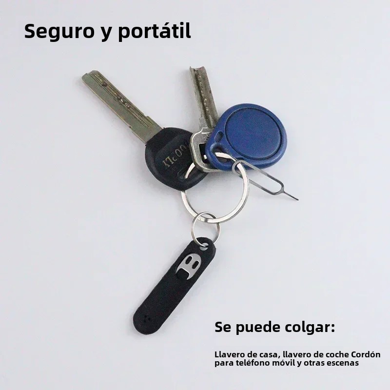 Pin de extracción de llave de tarjeta SIM, llavero creativo, herramienta de extracción antipérdida, accesorios adecuados para apertura de bandeja de tarjeta de tableta y teléfono inteligente