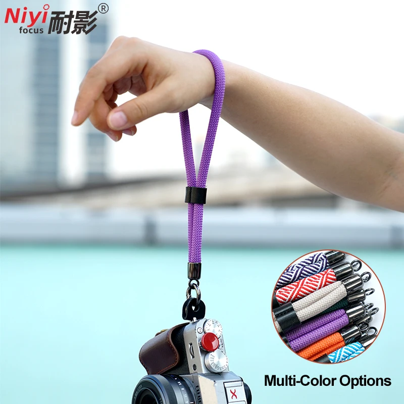 Correa de muñeca para cámara de nailon, cinturón de mano de liberación rápida para GoPro, Nikon, DSLR, cuerda para cámara sin espejo, accesorios para correa de muñeca para cámara SLR