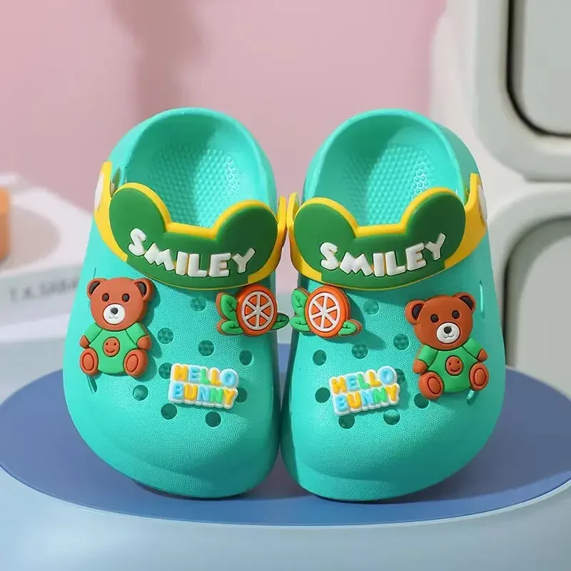 Chinelos Sandálias de sapato de bebê Mules Sandálias respiráveis para meninos e meninas com sola macia para atividades internas e externas e design antiderrapante