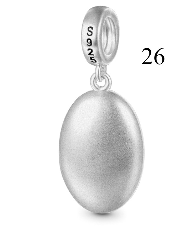 26 nuevos pendientes de joyería personalizados brillantes de estilo occidental para mujer, pendientes de tuerca de regalo de pareja de plata 925 Premium
